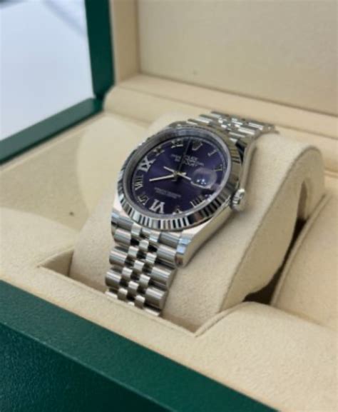 Rolex Datejust 36 NUOVO 2023 Viola quadrante in diamanti ore 